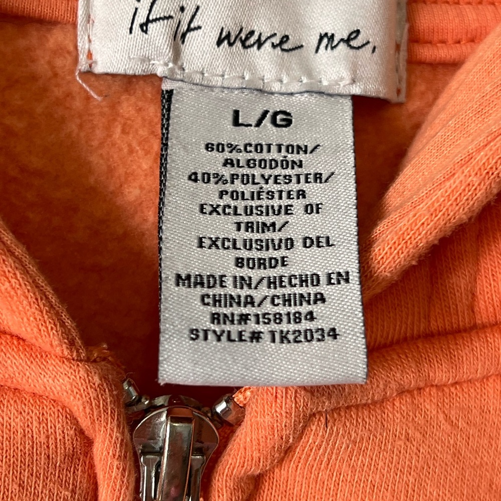 Zip up hoodie